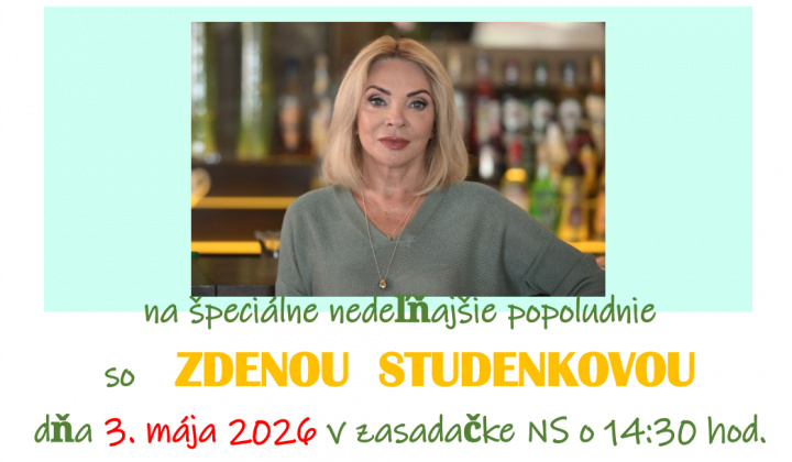 Fotka - Pozvánka na stretnutie so Zdenou Studenkovou