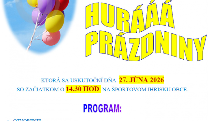 Fotka - Hurá prázdniny