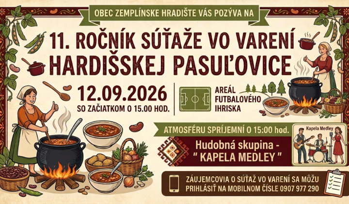 Fotka - Pozvánka na súťaž vo varení Hradišskej pasuľovice